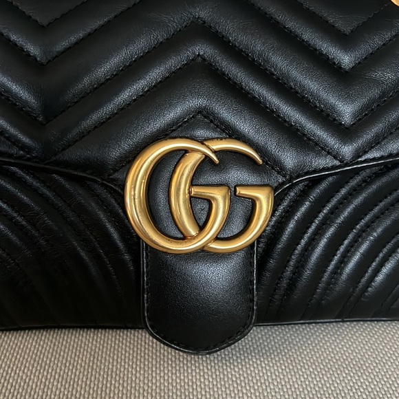 ‼️SOLD‼️GG Marmont small matelassé shoulder bag. - Picture 2 of 14